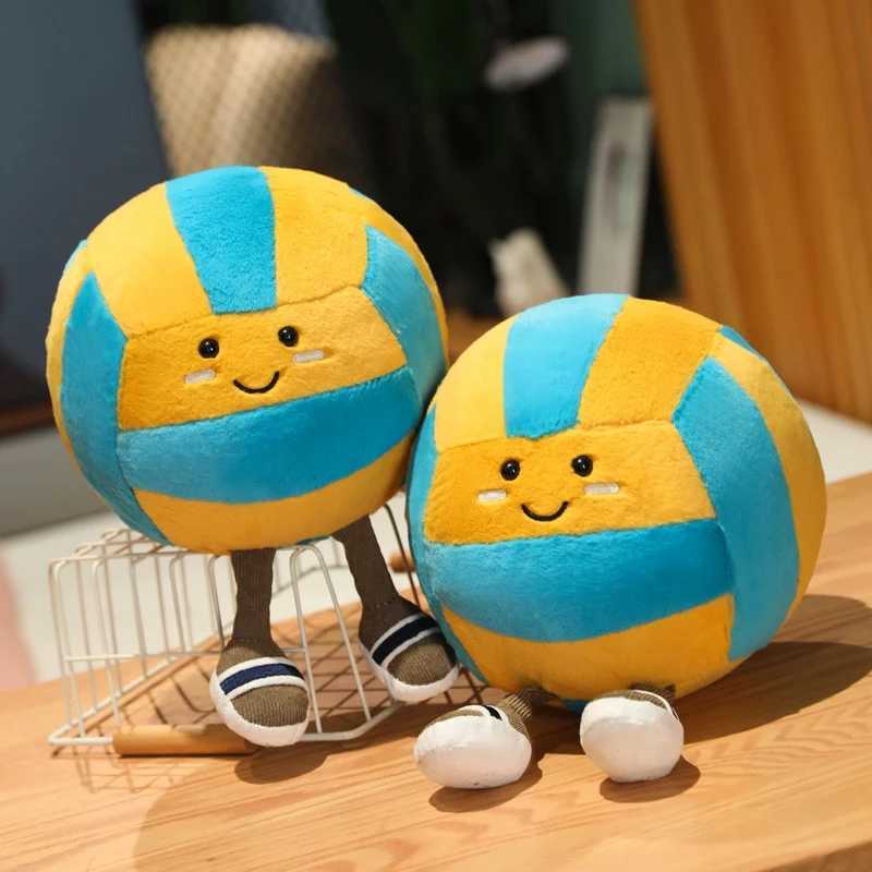 1 piece of 26cm soft sports volleyball plush doll with feet Kawaii decorative gift prop X250322