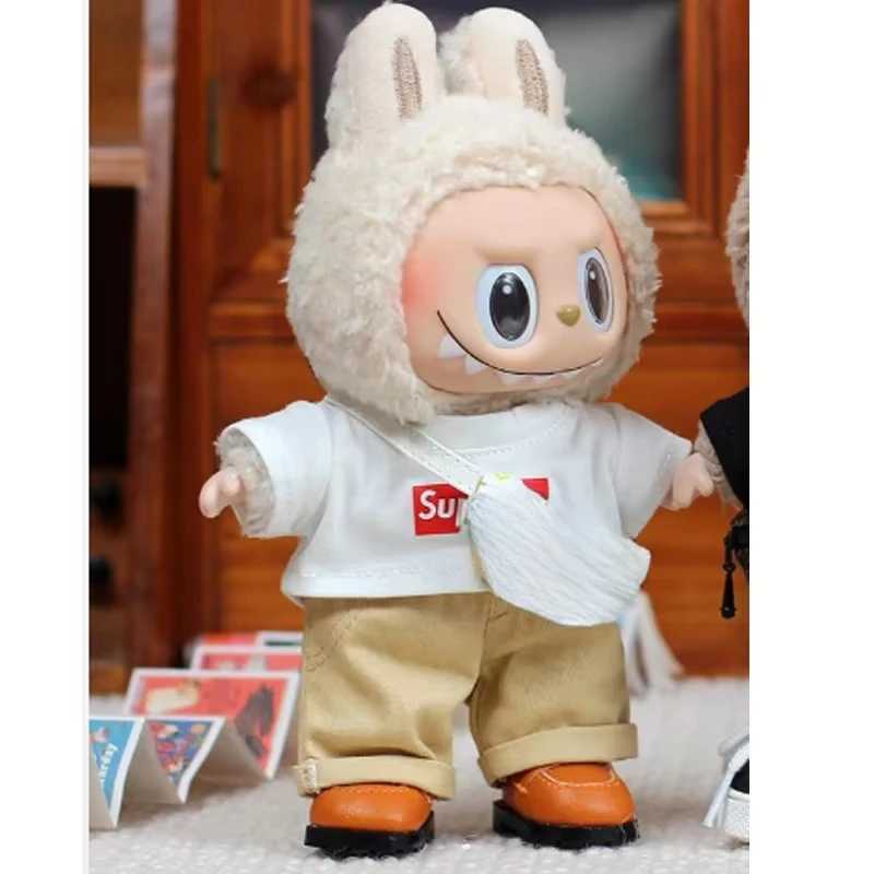 Suitable for 15-17cm Labubu V1 V2 set vinyl doll clothing Macarons best decorative fashion clothing Z250322