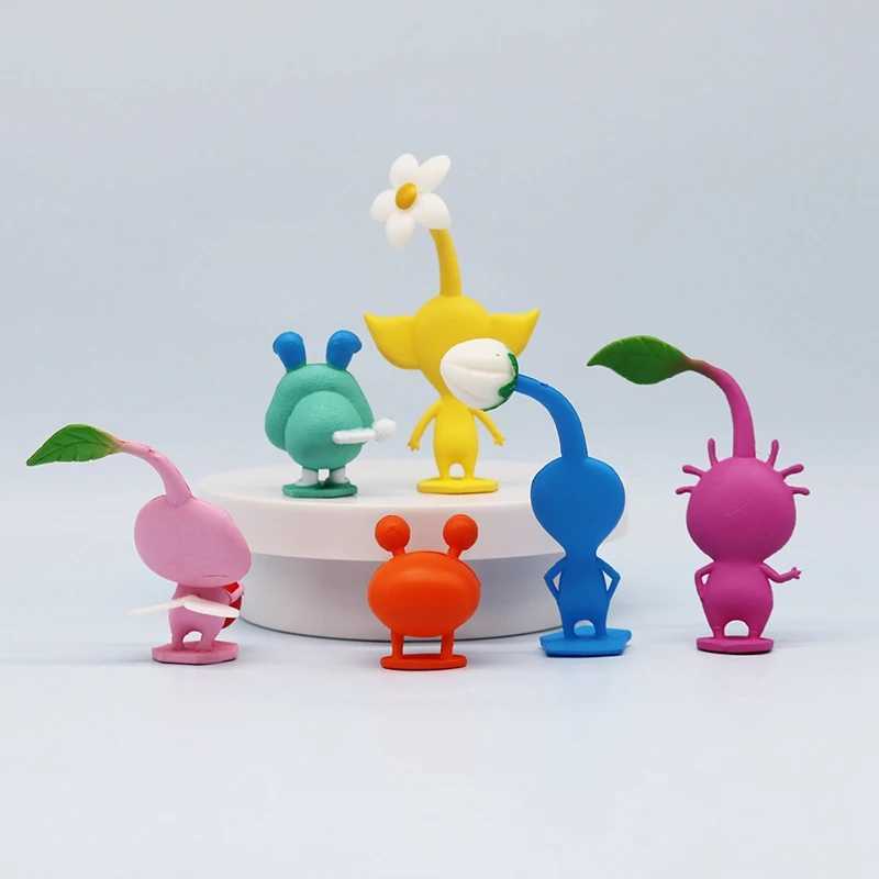 6/12 pieces/set of animated games PIKMIN characters Captain Olima PIKMIN action characters PVC series models dolls toys childrens birthday gifts X2503