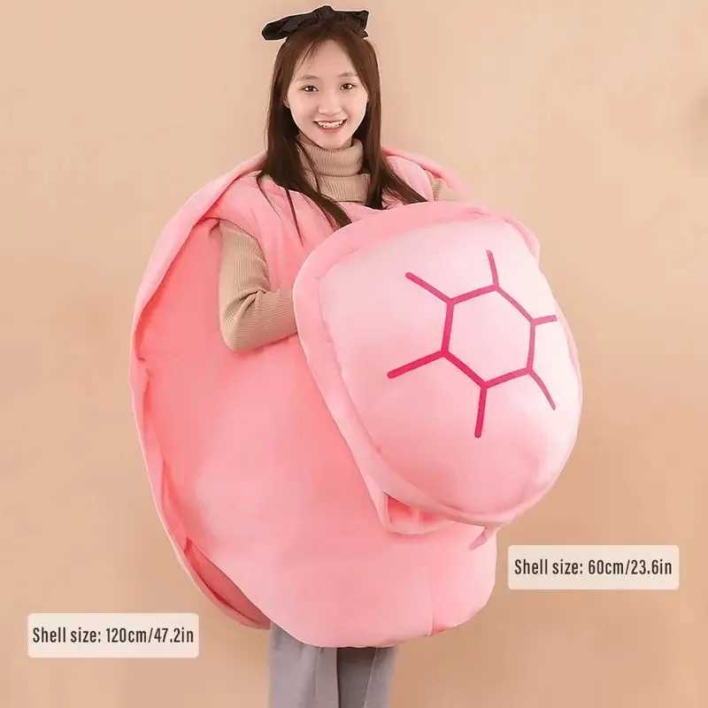 Wearable Turtle Shell Pillow Creative Tortoise Back Pillow Soft and Comfortable Plush Pad for Adult and Childrens Decor Home DecorationXJ250321