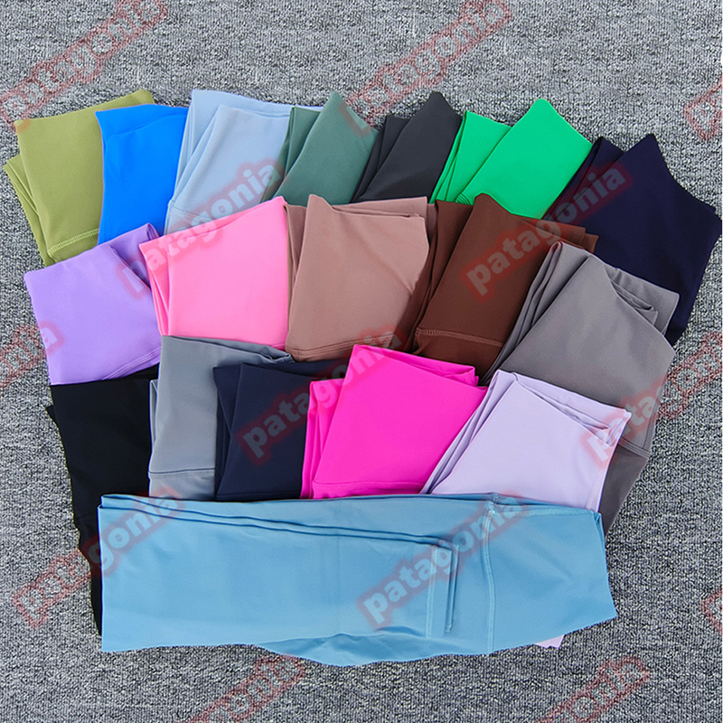 Designer Fitness Athletic Solid Yoga Pants Womens Leggings Girls High Waist Running Outfits Woman Sports Legging Ladies Pants Workout