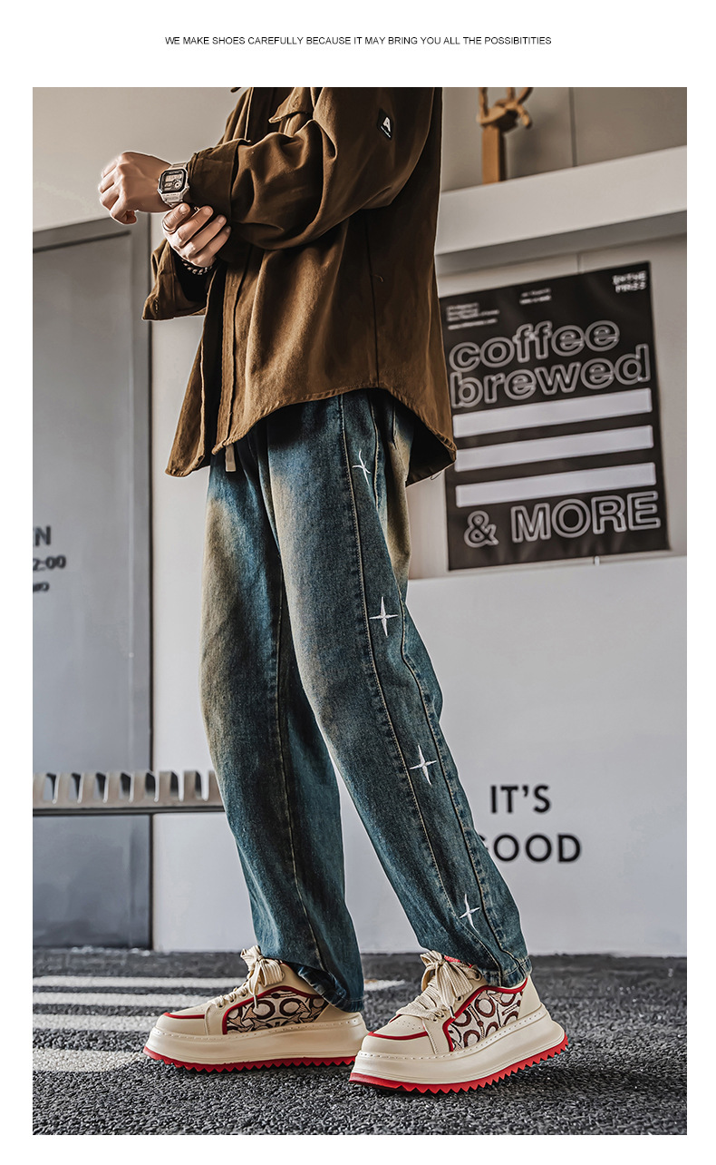 Spring and hot summer men's new fashion all comfortable soft sole low top board students embroidery color matching casual shoes