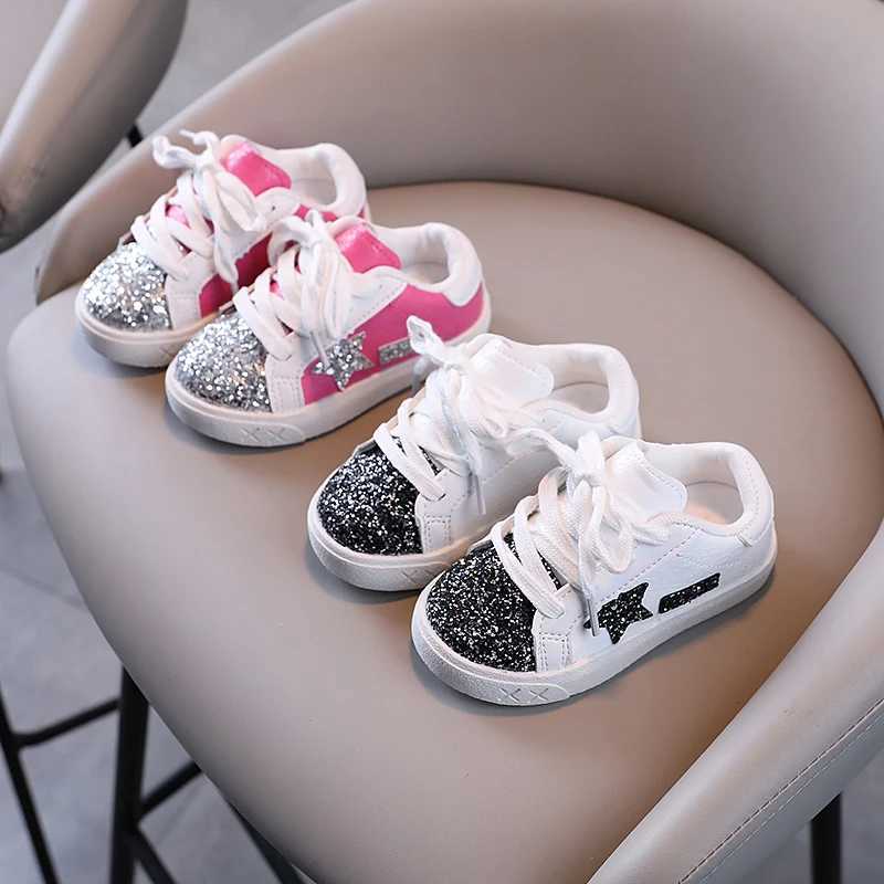 Girls Shoes 2024 Spring New Casual Edition Little Girl Star Sports Shoes Spring/Summer Childrens Sports Shoes X250322