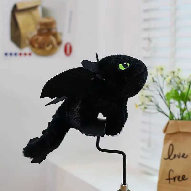 23cm Plush How to Train Your Dragon Toys Kawaii White Black Dinosaurs Animal Stuffed Plush Doll Wrist Band Plush Toys Boys Gifts X250322