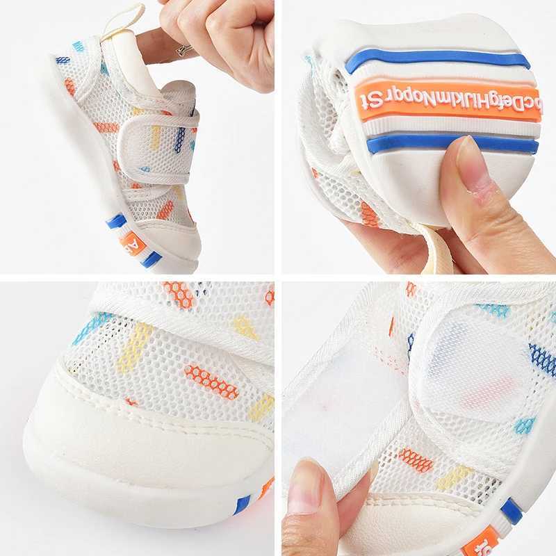 Summer Kids Sandals Breathable Air Mesh 1-4T Baby Unisex Casual Shoes Anti-slip Soft Sole First Walkers Infant Lightweight Shoes X2503221