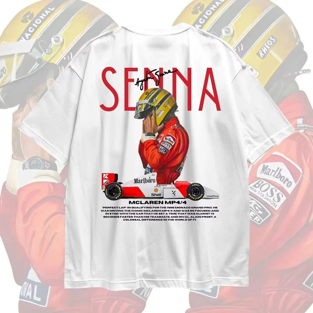 2025 Ayrton Senna Graphic T Shirts Gym Womens Tshirts Mens for Clothing Y2k Liam Payne Tops Tees 250311