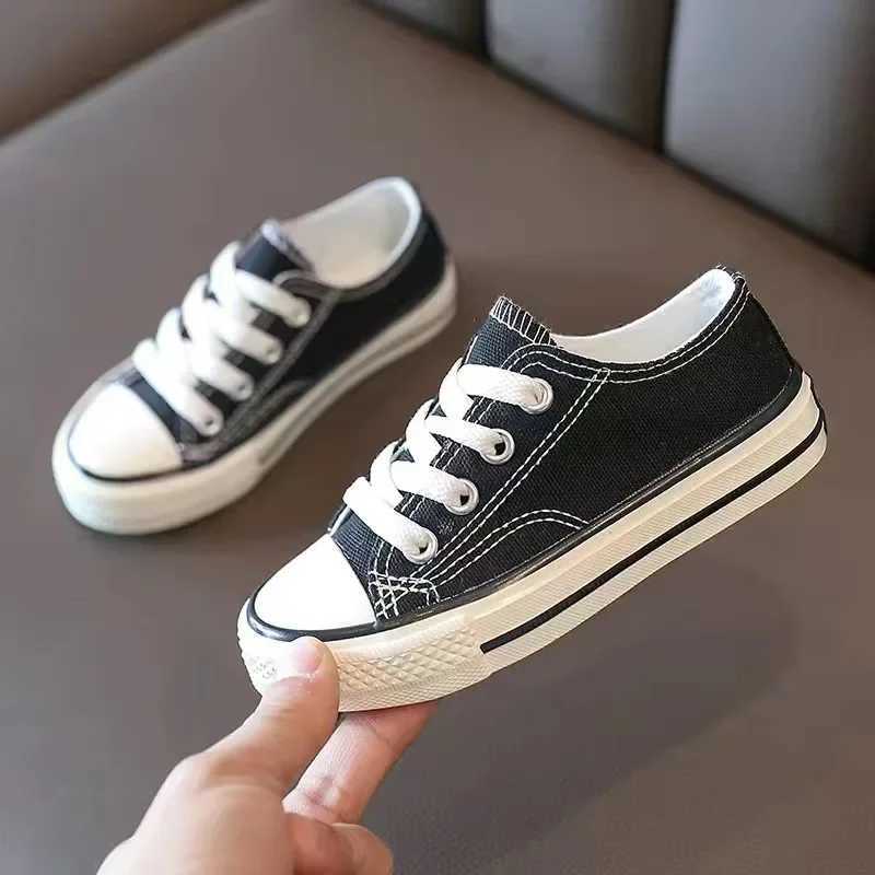 Childrens Canva Board Shoes 2024 Spring Autumn New Style Magic Sticker Toddler Kindergarten Womens Baby Shoes Korean VersionT250322