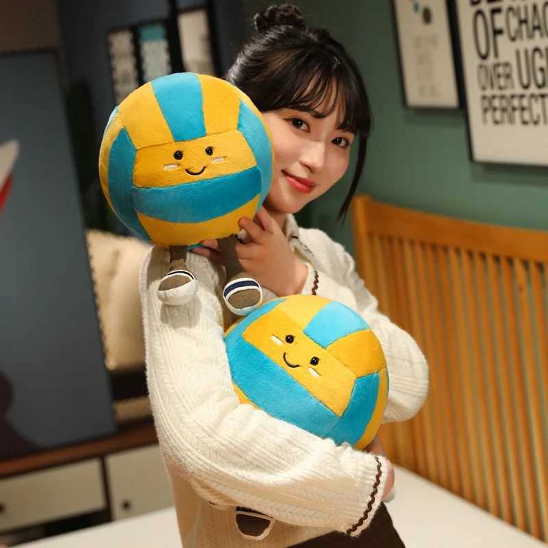 1 piece of 26cm soft sports volleyball plush doll with feet Kawaii decorative gift prop X250322