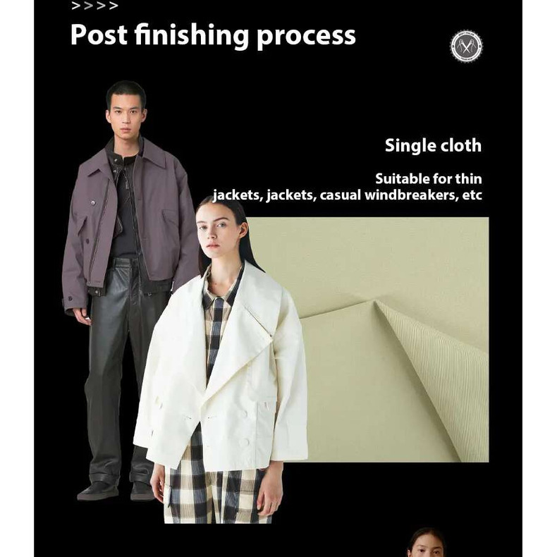 High-Tech Thermal Clothing Ultra-Dense Fabrics Combining Wind Resistance and Water Repellency suppleness