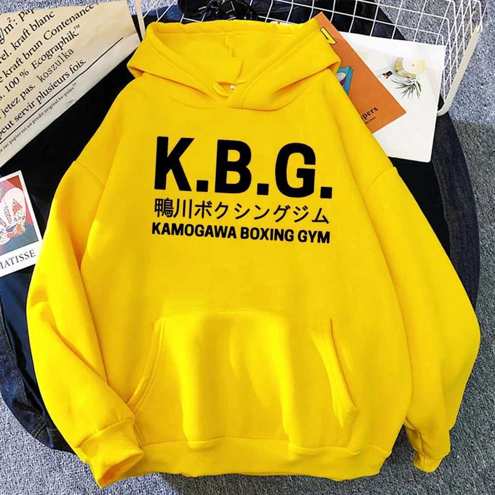 KBG Animation Hajime No Ippo Kamogawa Boxing Gym Hoodie Womens Winter Top Mens Hoodie Spring/Autumn Sweatshirt Harajuku SudaderasXJ250322