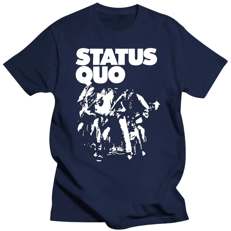Mens shirt Status Quo t band Classic T Shirt Printed TShirt tees top 250320