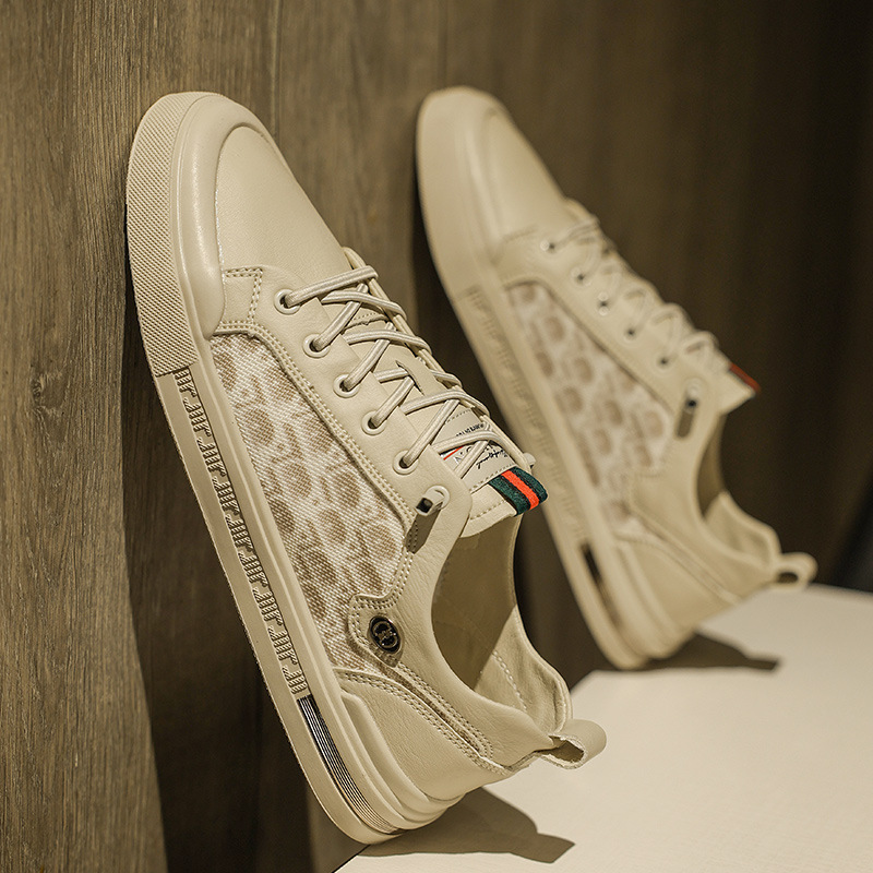 Spring new Korean style fashion trendy student casual sports shoes men's low-top lace-up outdoor sneakers