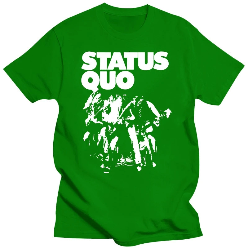 Mens shirt Status Quo t band Classic T Shirt Printed TShirt tees top 250320