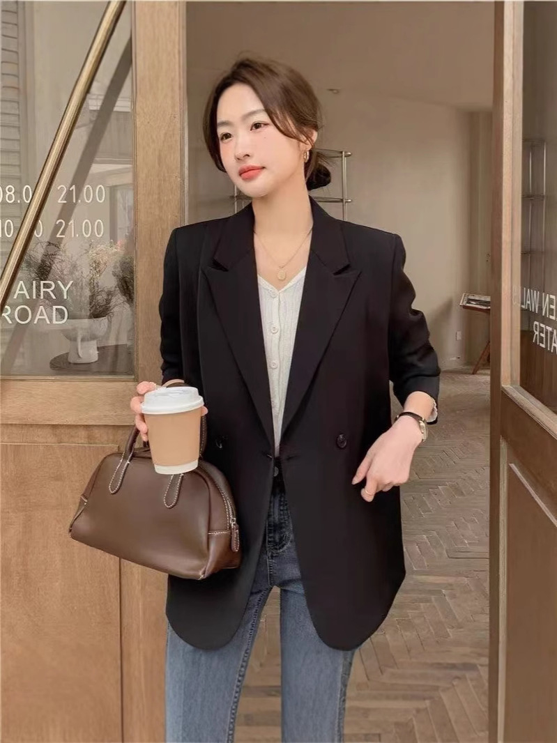 L320Elegant Ladies' Small Suit Jackets - Trendy Design for Spring and Autumn
