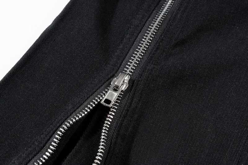 Mens Jeans 2023 new classic Rick denim folding zipper ultra-thin suitable for straight PANT jeans cotton denim pants comfortable casual jeans L251127