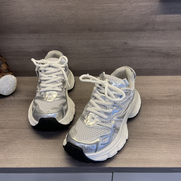 Daddy shoes women's shoes new summer platform sports shoes net surface show foot small explosive casual shoes