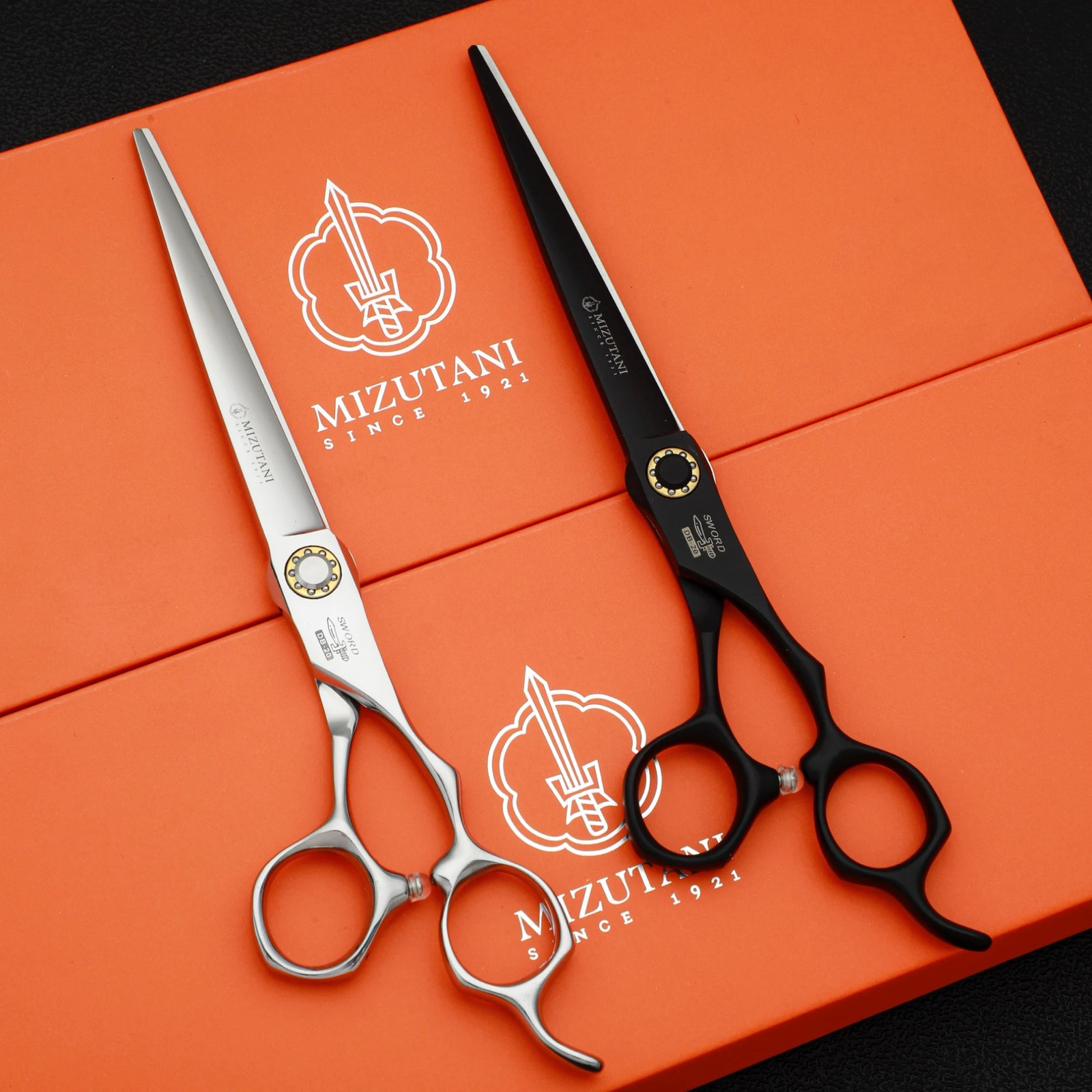 barber sissors Professional hairdressing sissors set of 7inches VG10 steel barbershop hair tools 250312