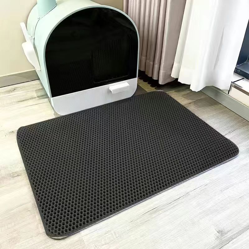Double thick EVA cat litter mat washable anti-spill cat litter mat Cat litter box mat cat supplies