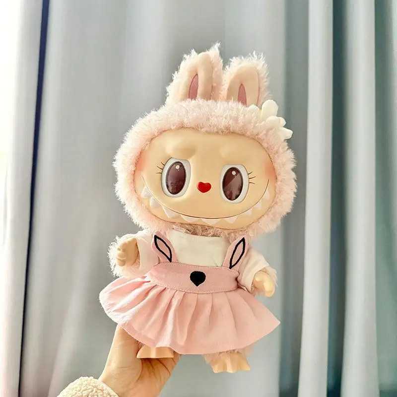 Suitable for 38cm Labubu plush doll clothing set MOKOKO coat rabbit ear strap skiing set accessories cute decoration Z250322