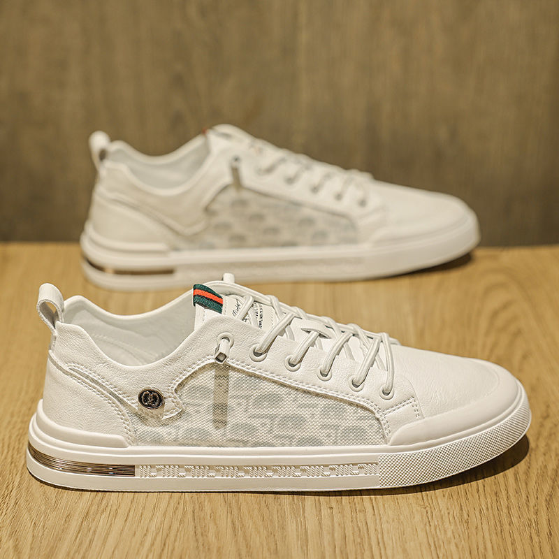 Spring new Korean style fashion trendy student casual sports shoes men's low-top lace-up outdoor sneakers
