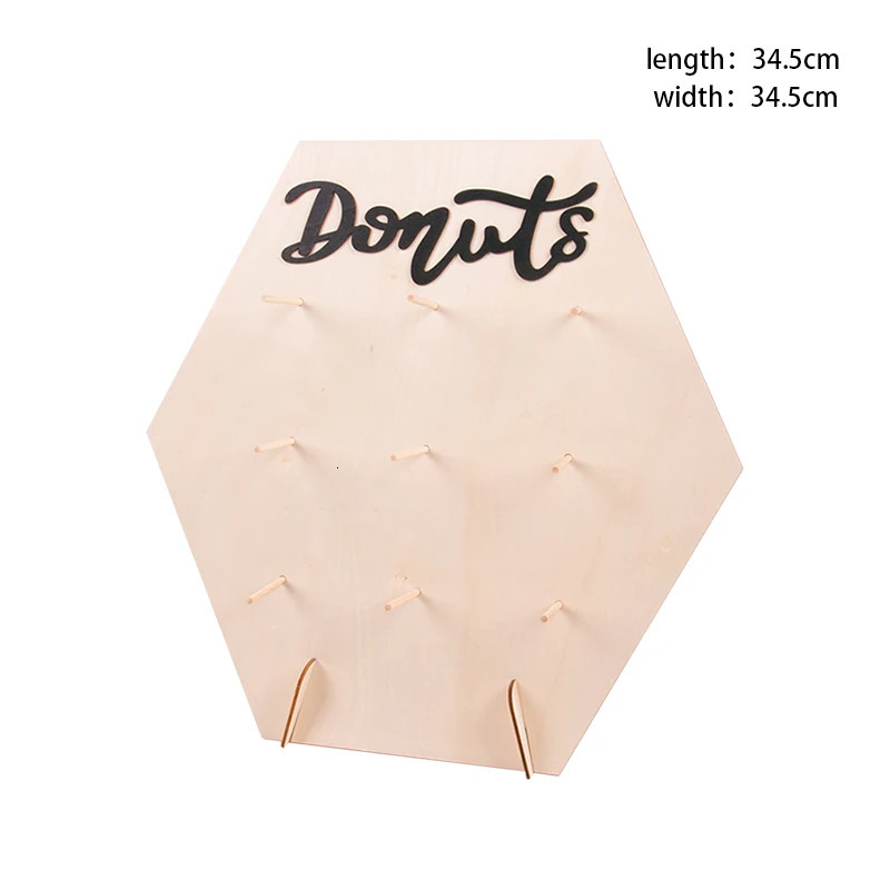 DIY Wooden Donut Wall Rustic Wedding Decoration Table Donut Party Decor Shower Anniversary Birthday Event Party Favor 250318