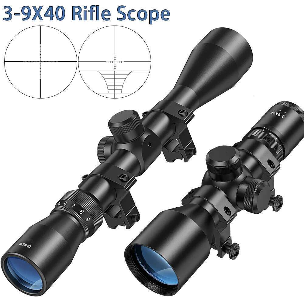 3-9X40 Hunting Air Rifle Scope Wire Rangefinder/ Mil-dot Crosshair Reticle Airsoft Riflescope Quick Aiming Optical Sights