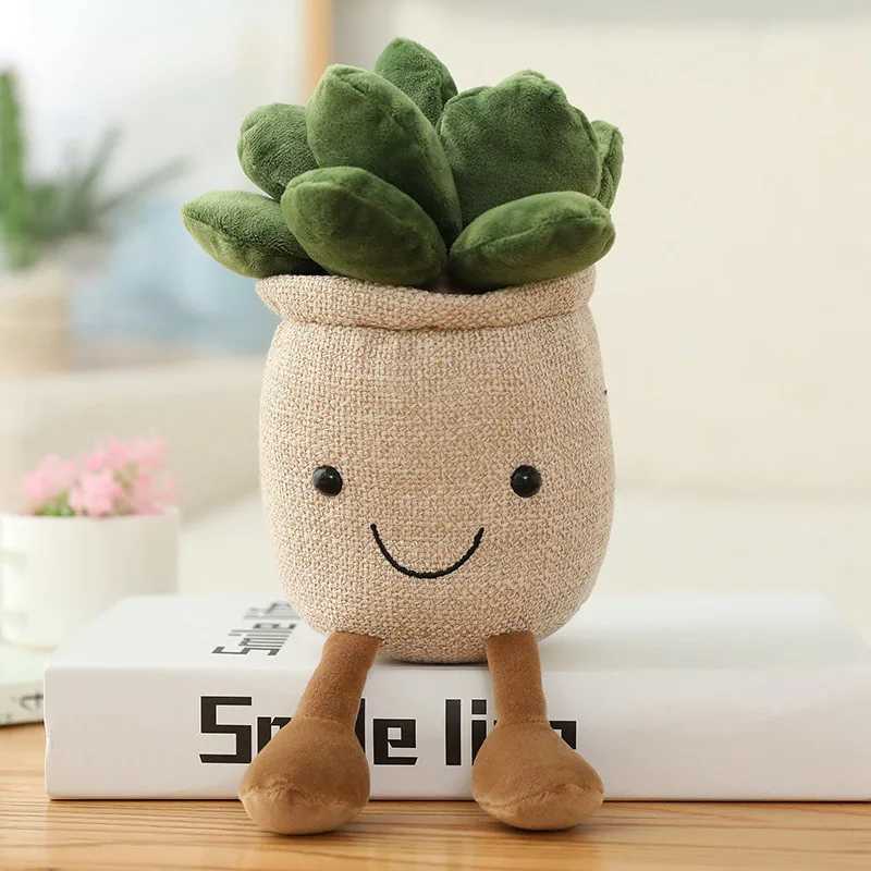 Lifelike Potted Plant Series Plush Toys Stuffed Soft Plants Bookshelf Decor Doll Creative Potted Flowers Pillow for Girls Gift X250322