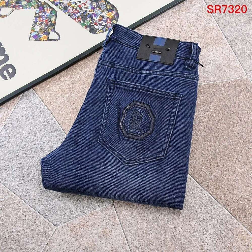 BILLIONAIRE BLKA CPTG Jeans Thick Cotton Men Autumn Winter Fashion Embroidery comfortable outdoors Big size 29-42 Pants