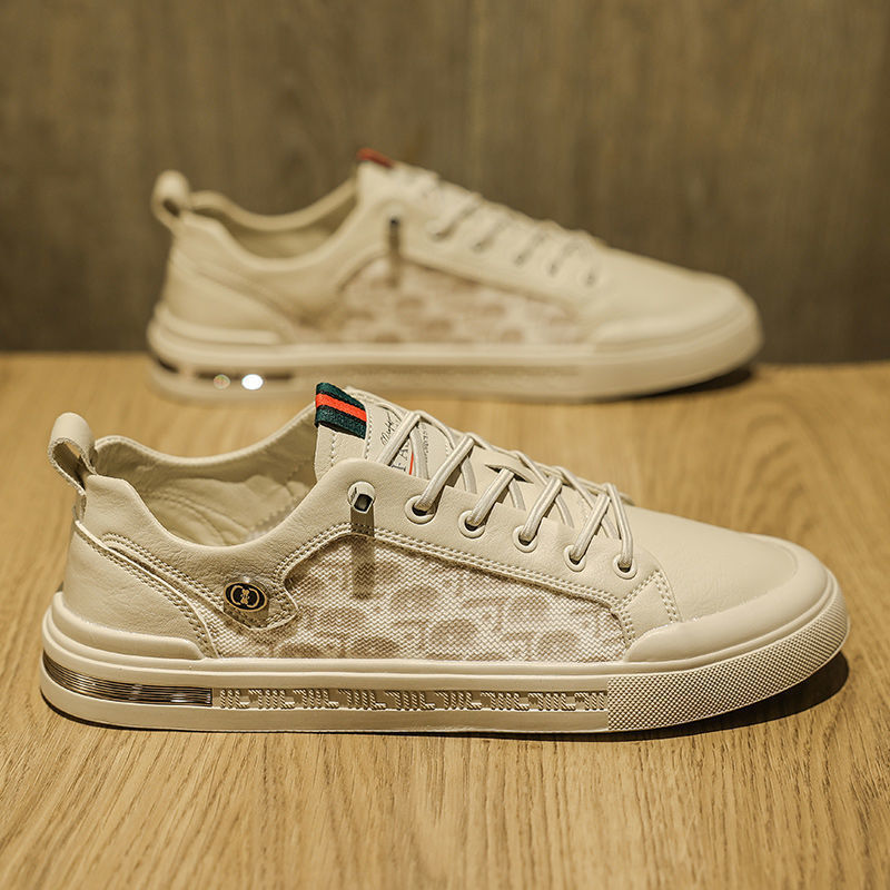 Spring new Korean style fashion trendy student casual sports shoes men's low-top lace-up outdoor sneakers