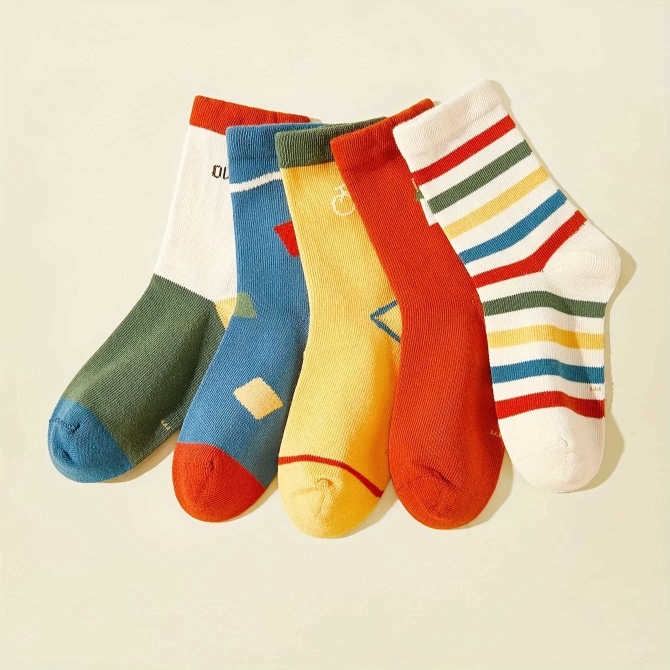 5 pairs/batch cartoon baby socks cute animal cotton newborn childrens socks girls boys soft knit childrens socks X2503221