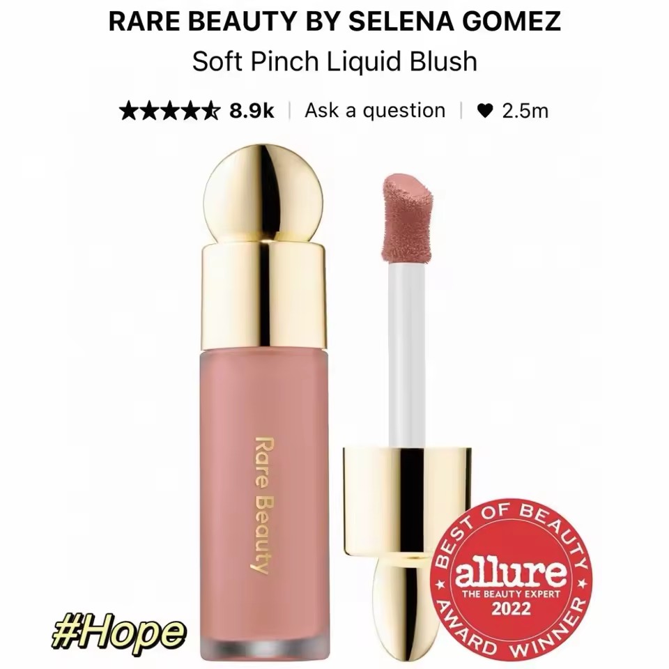 Rare Beauty Moisturizing Nutrient Repair Lightweight Non-greasy Natural Luster Brightening Liquid powder blusher Cosmetics