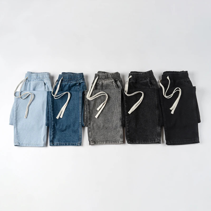 highquality cotton mens brushed loose casual durable straight leg jeans SXXXL number 250322