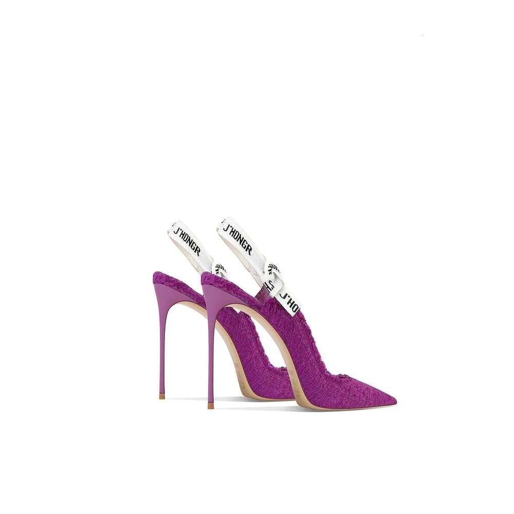 2025 Summer New Women's Sandals with Slim High Heel and Pointy Toe Single Shoes