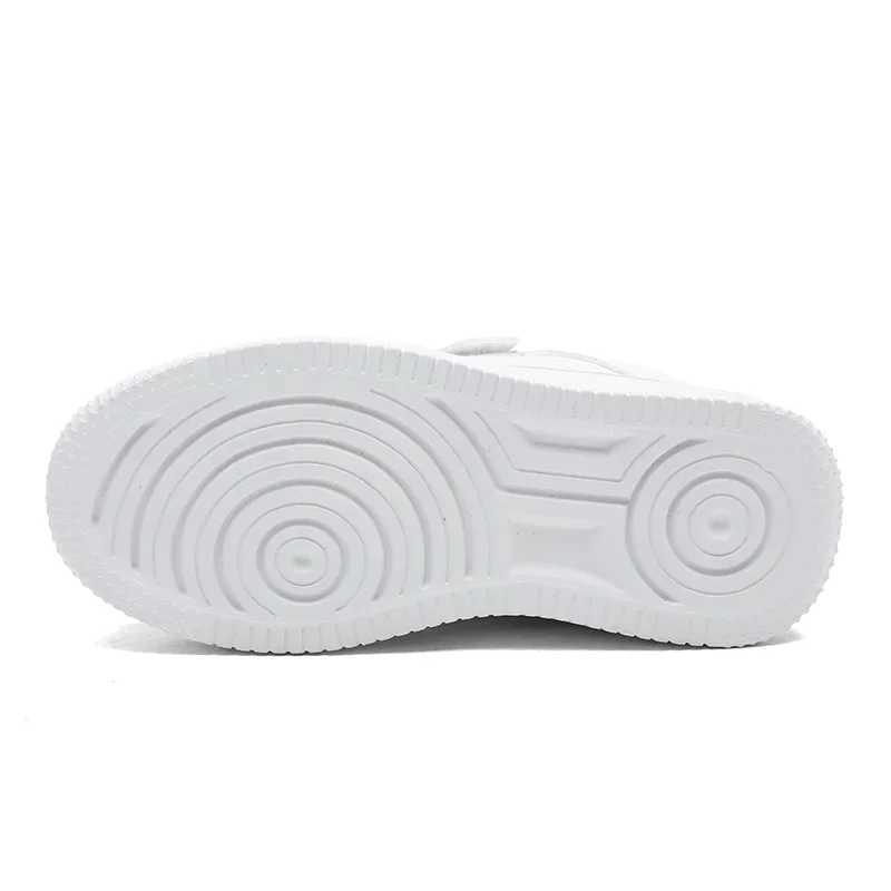 2023 Hot Sale Kids Boys School Shoes Leather Student Trainers Black White Children Walking Sneakers Fashion Girls Casual Shoes X250322