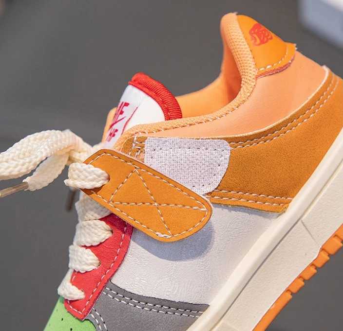 New Childrens Casual Shoes Four Seasons Childrens Single Sports Shoes Wenhua Duck Basketball Sports Shoes Boys and Girls Sports Shoes Board ShoesT2503