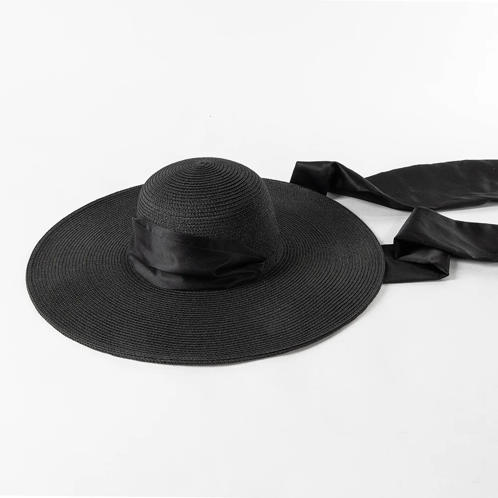 Grass Hat Ladies 12.5cm Wide Brown Beach Hat Outdoor Holiday SunHat 250320