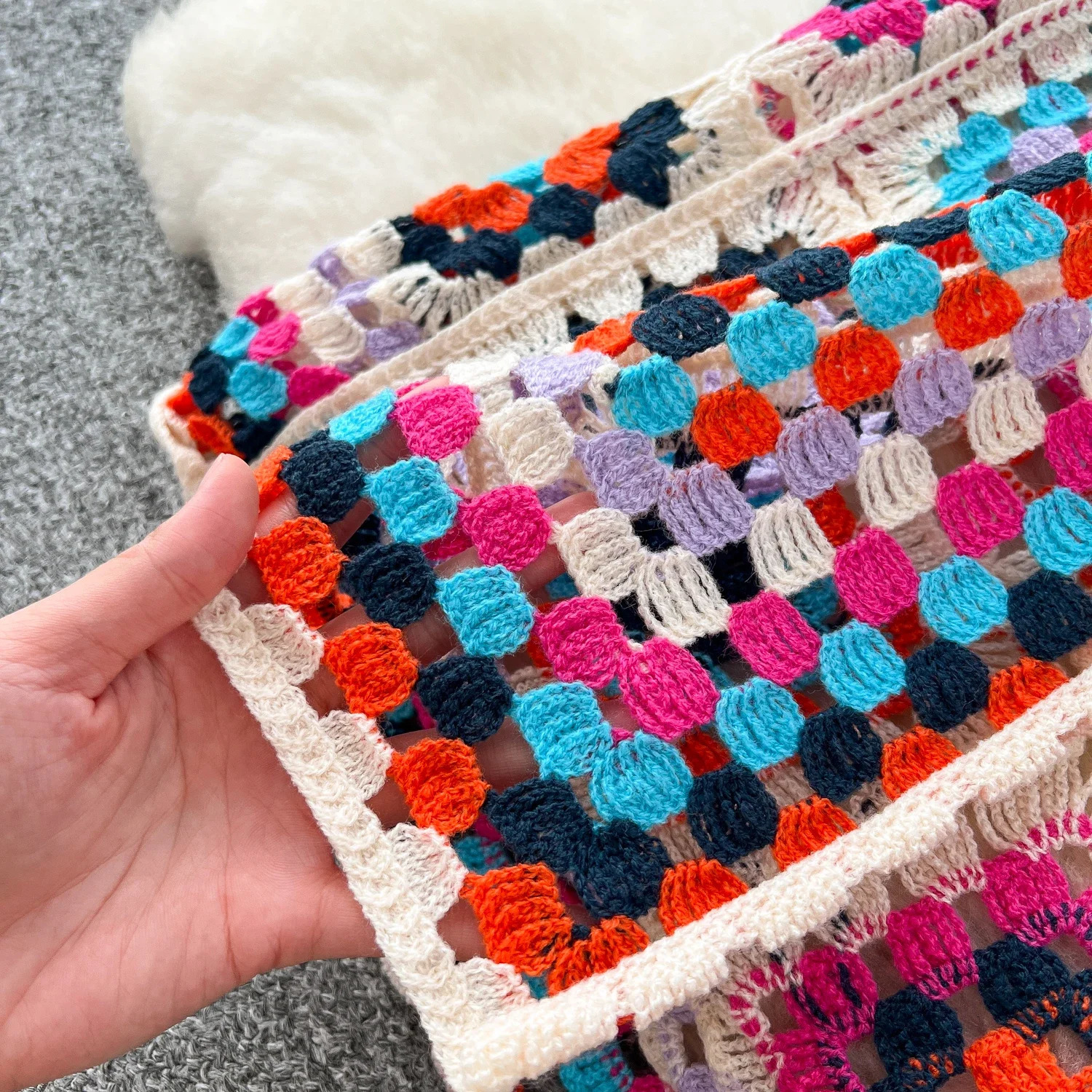 Basics Long Sleeves Vintage Hollow Out Hook Flower Chic Embroidered Knitted Cardigan Top Bohemian Vacation High Street Clothing 250317