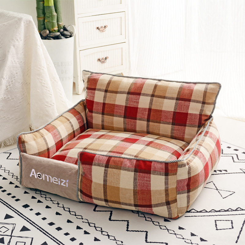 Square Comfortable Removable Washable Nest Universal for All Seasons Dog Keeping Warm Breathable Cat Bed Pet Supplies - view 7