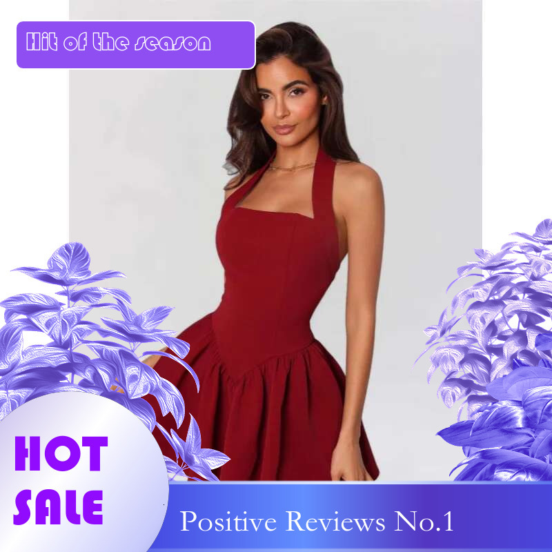 Dongdumaoyi Ruches Mini Spaghetti Band Patchwork Sexy Backless Zoom Kant Hoge Taille Damesmode Jurk