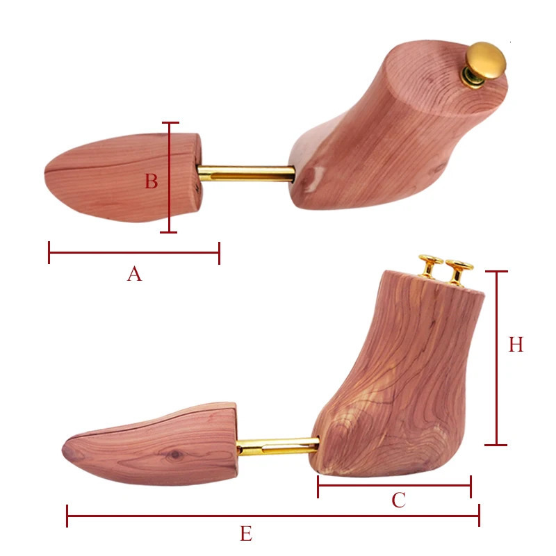 Mens and Womens Single Tube Adjustable Red Cedar Boot Stretcher Wood Shoe Tree 250314