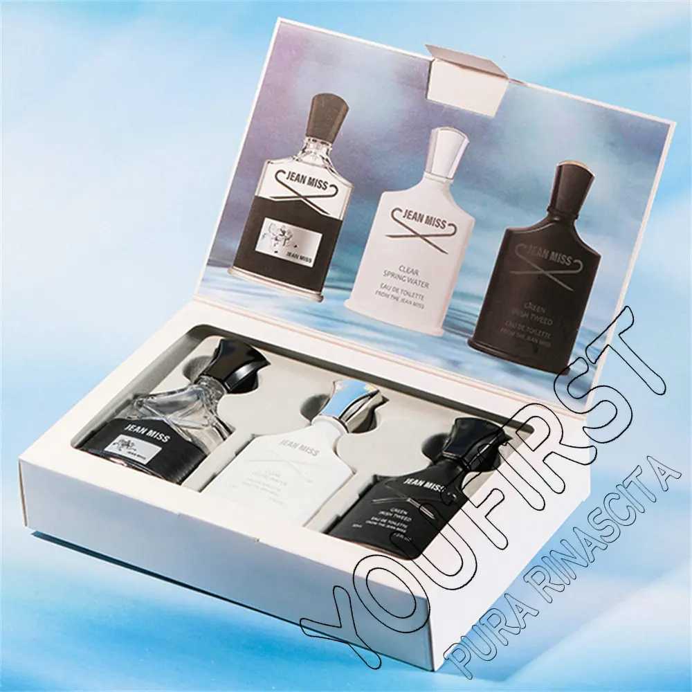 Fresh Natural 90ml Perfume Men Gift Box 3pcs Set Lasting Cologne Scent Perfumes Men Charming Man Perfumes Hombres Originales W250513