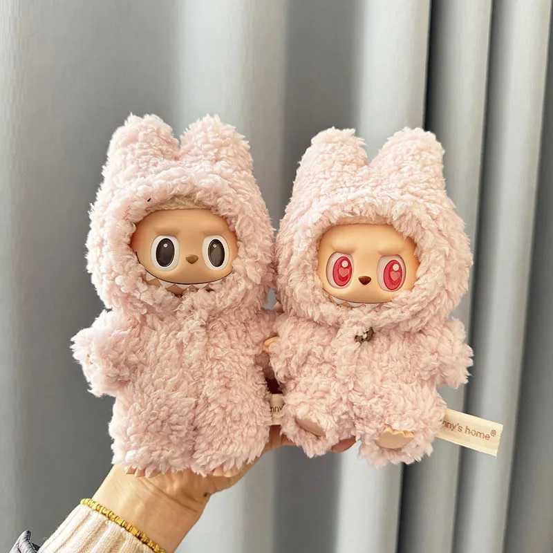 Suitable for 17cm v1/v2 clothing pendant Labubu seat pole pink plus onesie Z250322 Free shipping