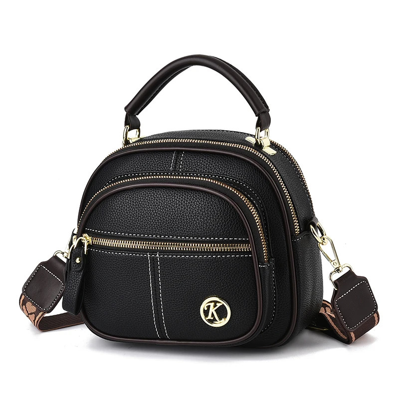 Mini Fashion Crossbody Bag Trendy Multi Layer Shoulder Bag Womens Casual Handbag Purse 250327