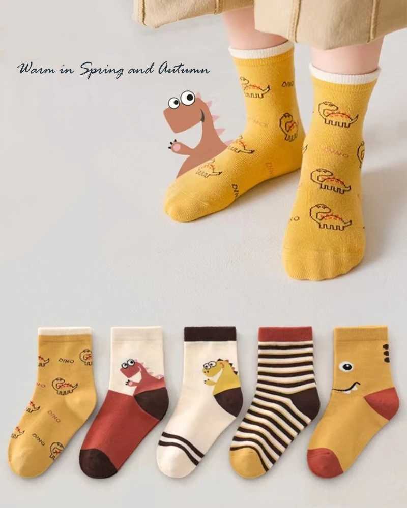5/Random 3 pairs of socks Kawaii new summer cartoon mini cotton socks for children aged 1-12 gifts for girls and boys X2503221