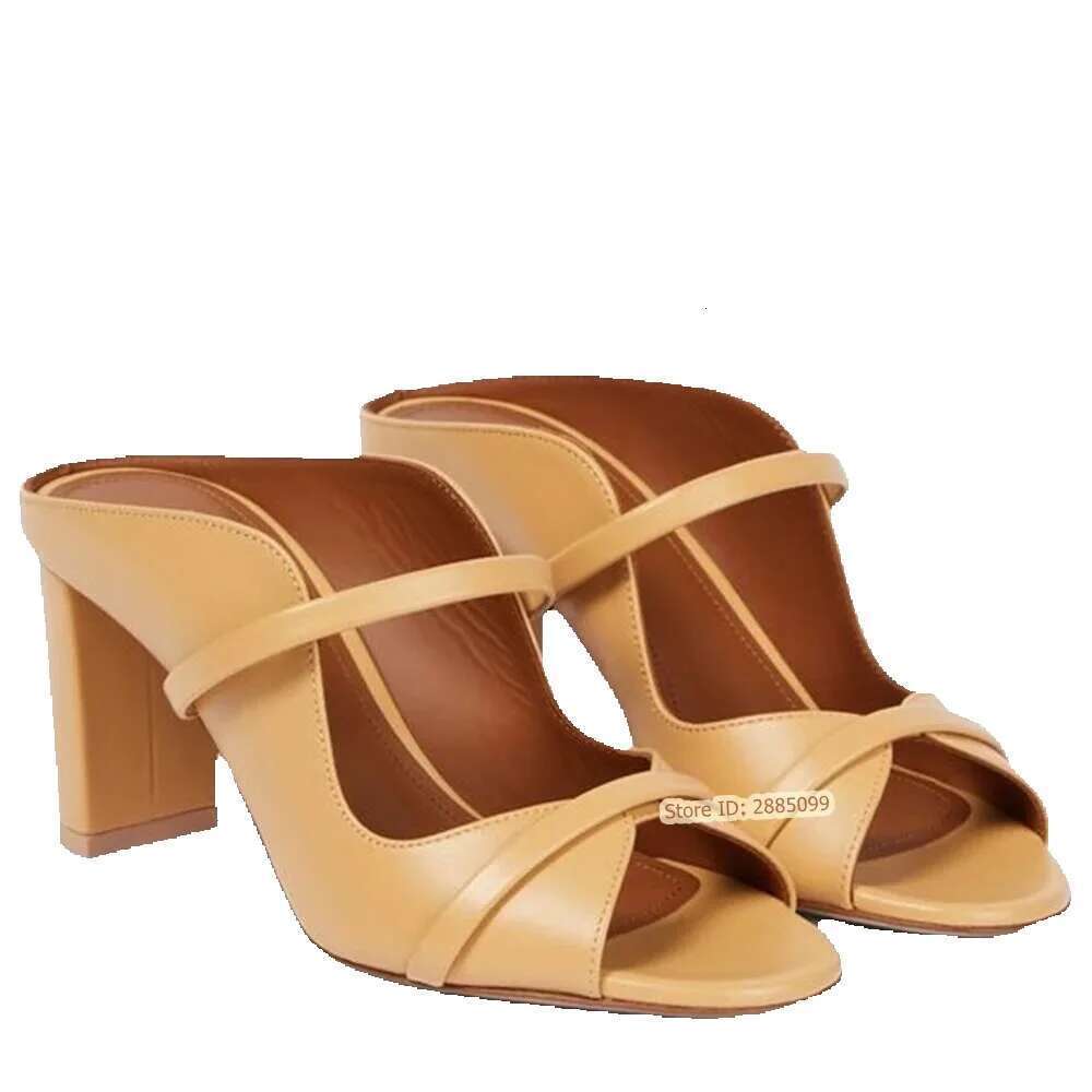 Wedge Heels Straps Peep Toe Chunky High Heels Solid Slip On Hollow Women New Shoes Summer Party Designer Sandals Fashion Big Size
