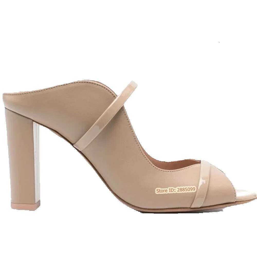 Wedge Heels Straps Peep Toe Chunky High Heels Solid Slip On Hollow Women New Shoes Summer Party Designer Sandals Fashion Big Size