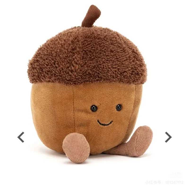 Acorn Plush Toys Kawaii Stuffed Dolls Cartoon Fruit Throw Pillow Adorable Home Decor Toys Birthday Gift For Kids X250322