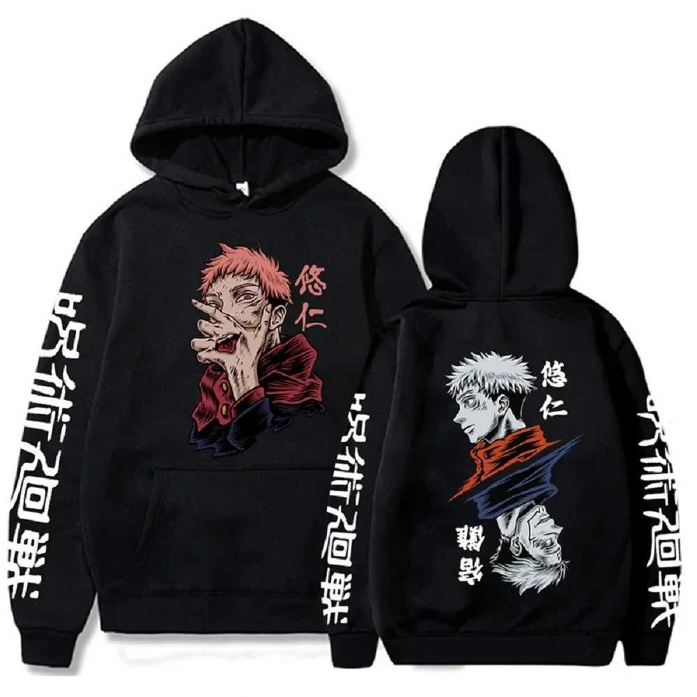 Home>Anime>Printed Sweaters>Jujutsu Kaisen Mens Hoodie Harajuku Autumn Winter Street Clothing>Yuji Itadori Plus Size HoodieXJ250322