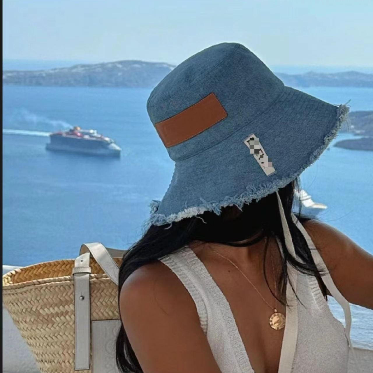 Women's Summer Bucket Hat with Large Brim for Sun Protection - Travel Friendly
