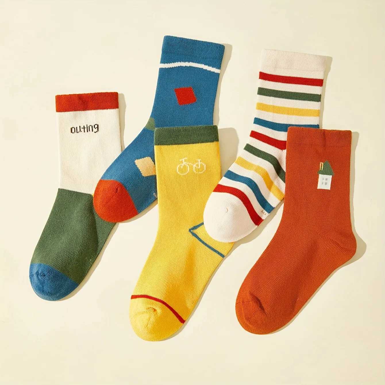 5 pairs/batch cartoon baby socks cute animal cotton newborn childrens socks girls boys soft knit childrens socks X2503221